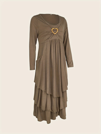 Angie™-Elegant Dress with Heart Detail