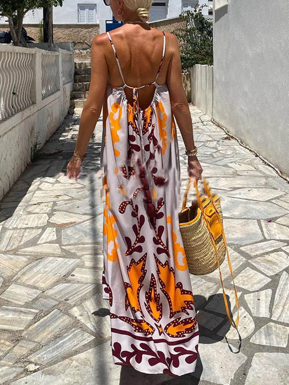 Etia- Printed Loose Cami Dress