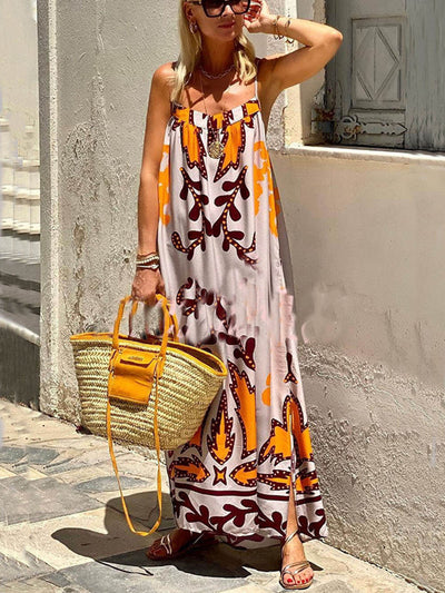 Etia- Printed Loose Cami Dress