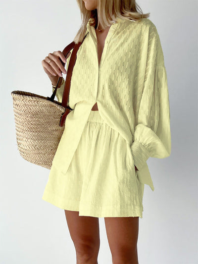 Cesca | Chic Shirt & Shorts Set ( Almost out of stock)