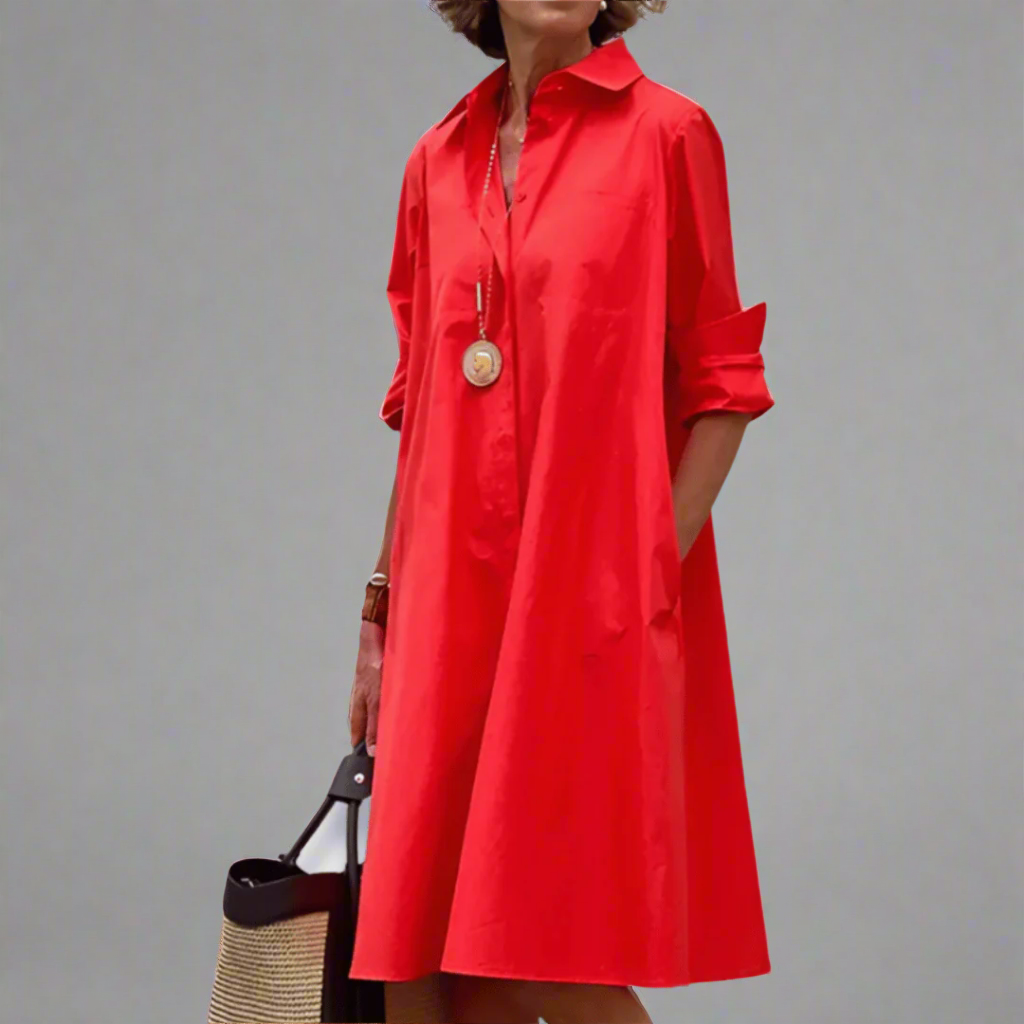SANDRA | ELEGANT CASUAL POLO DRESS