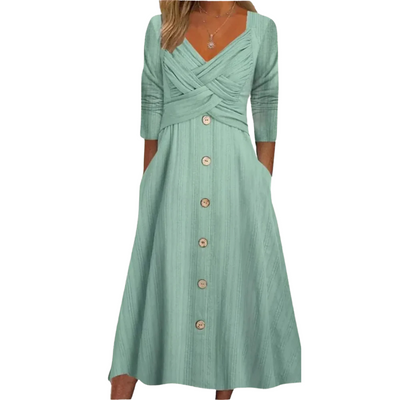 Ella™ | Elegant Tummy Coverage Dress