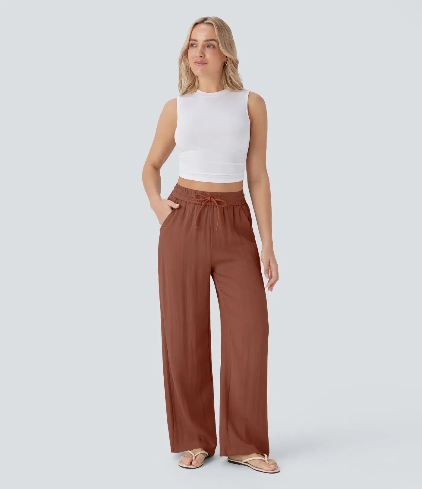 Zafeiria™ - Elegant linen pants