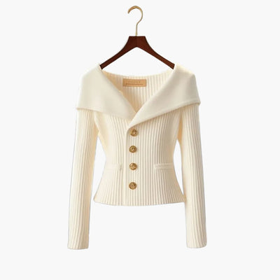 Kenny – Ribbed Button-Up Cardigan