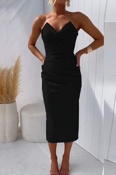 Lilly - Elegant Strapless Dress
