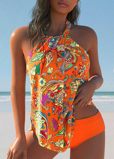 Trudy- Elegant Tie-Dye Swimsuit