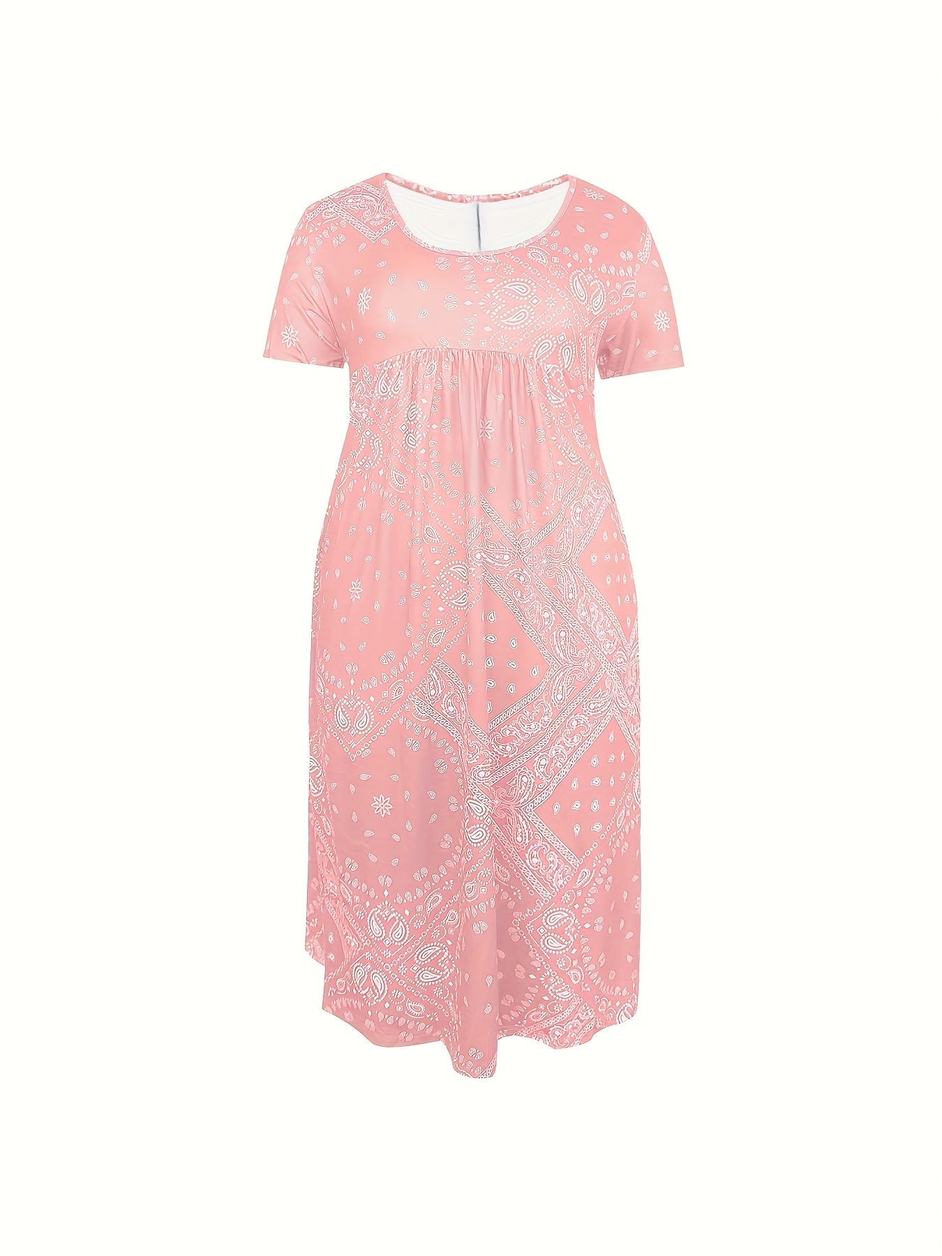 Yuki™-Casual Paisley Print Dress