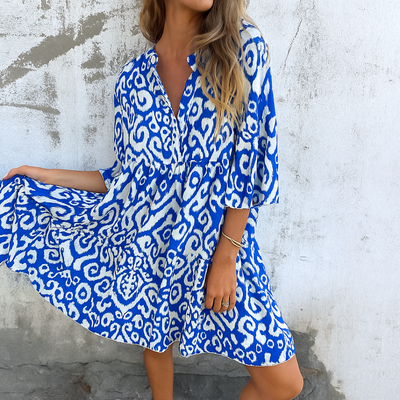 Shona - Elegant Dress With V-Neck