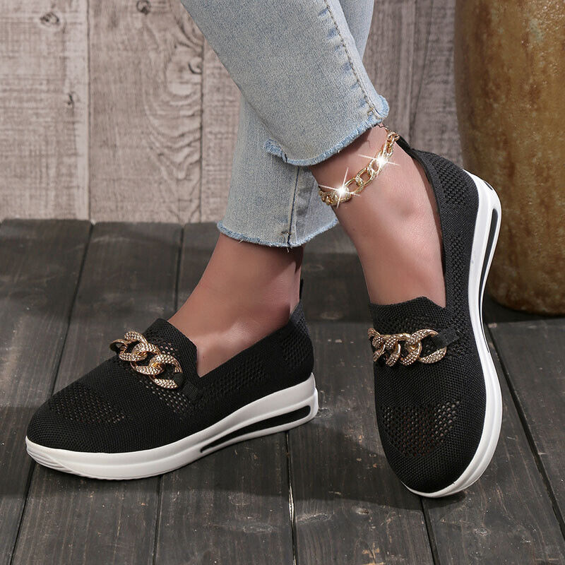 Cindi™ Slip-On Sneakers with Chain Detail