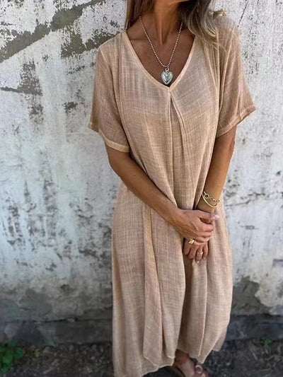 Megan | Comfortable dress with V-neckline