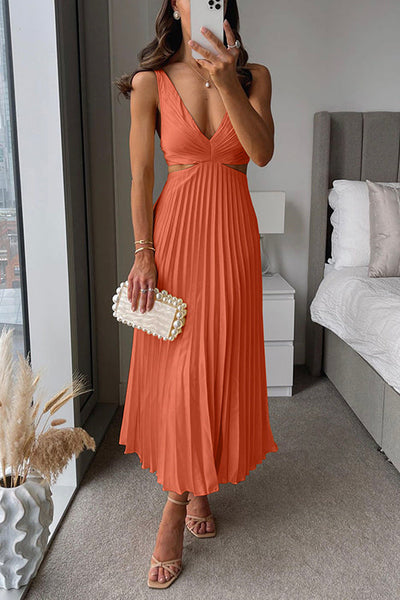 Sage™ – Pleated Maxi Dress