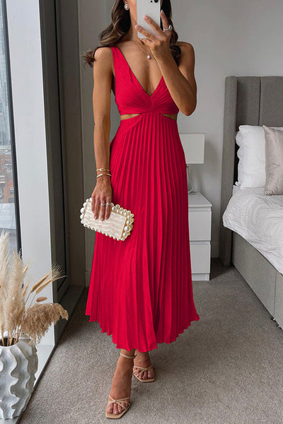Sage™ – Pleated Maxi Dress