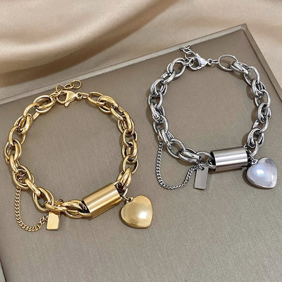 Heartened Chunky Bracelet | Gold 18k