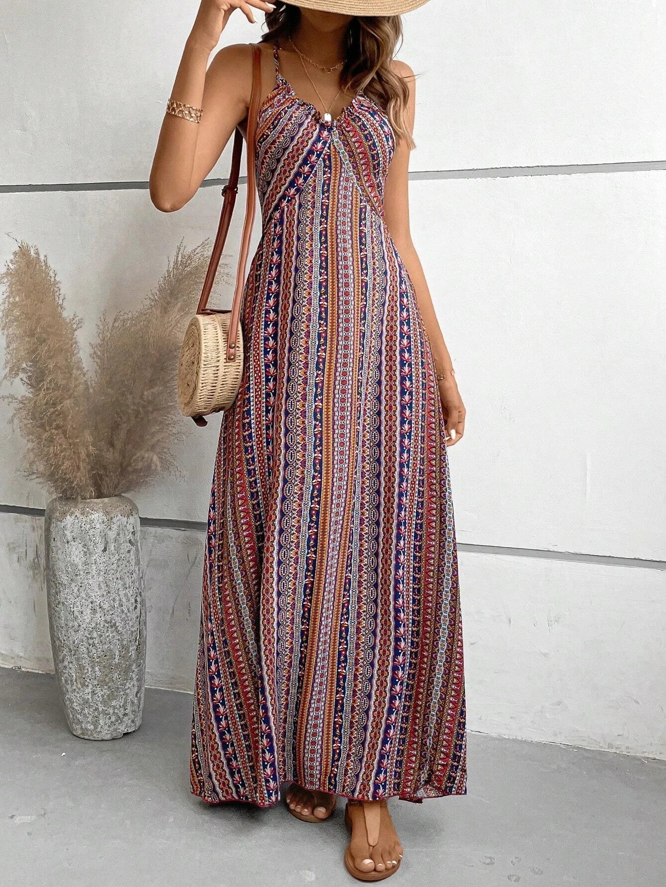 Hanna™ - Ethnic Backless Dress