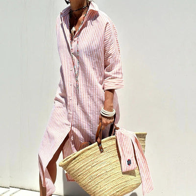 Rochelle | Elegant Striped Summer Dress (Almost sold out)