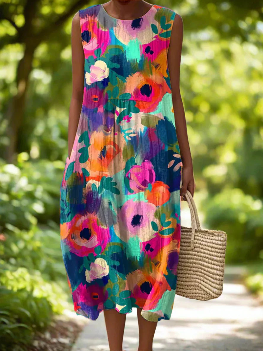 Lucy™ - Stylish Casual Floral Dress