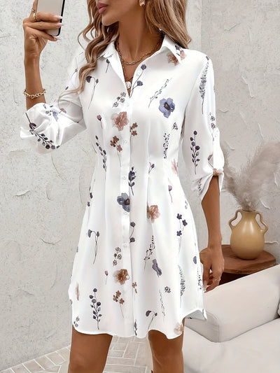 Ellis™ Elegant Floral Print Blouse Dress