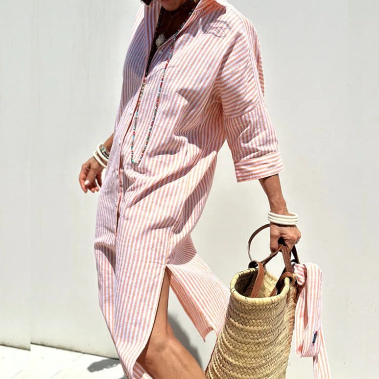 Rochelle | Elegant Striped Summer Dress (Almost sold out)