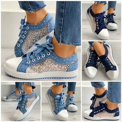 Ivy™ | Women’s Stylish Lace-Up Sneakers