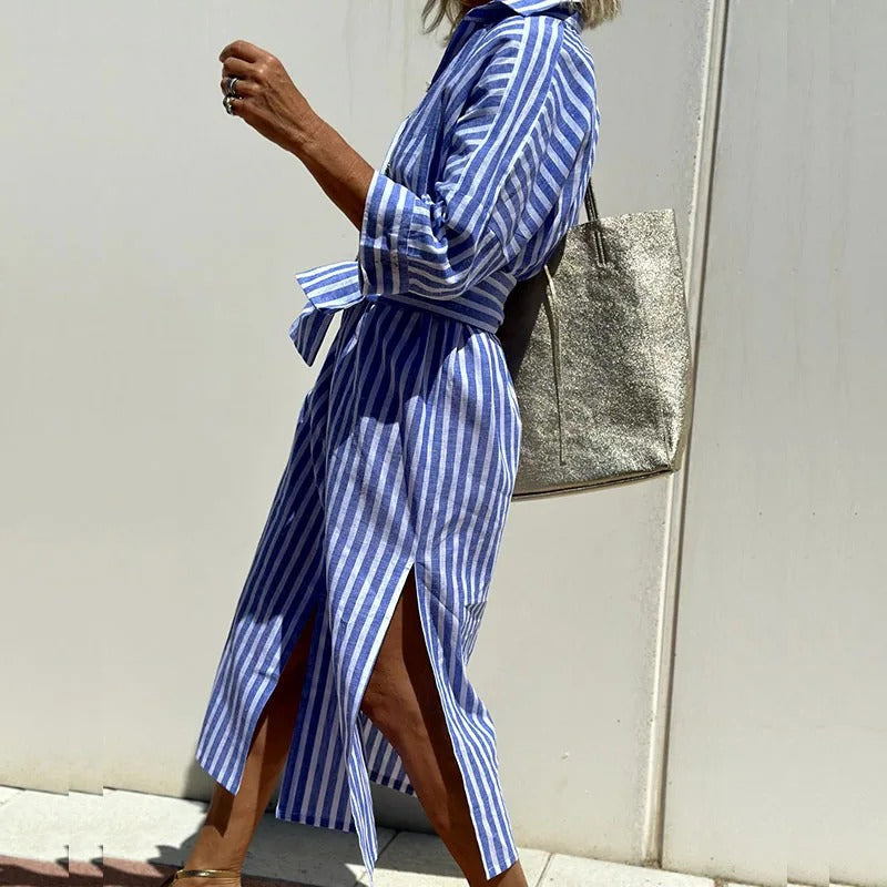 Rochelle | Elegant Striped Summer Dress (Almost sold out)