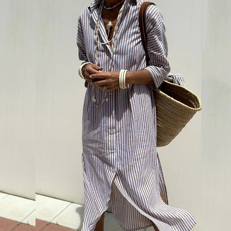 Rochelle | Elegant Striped Summer Dress (Almost sold out)