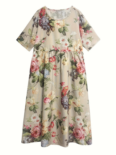 Phoebe™-Floral Print Maxi Dress