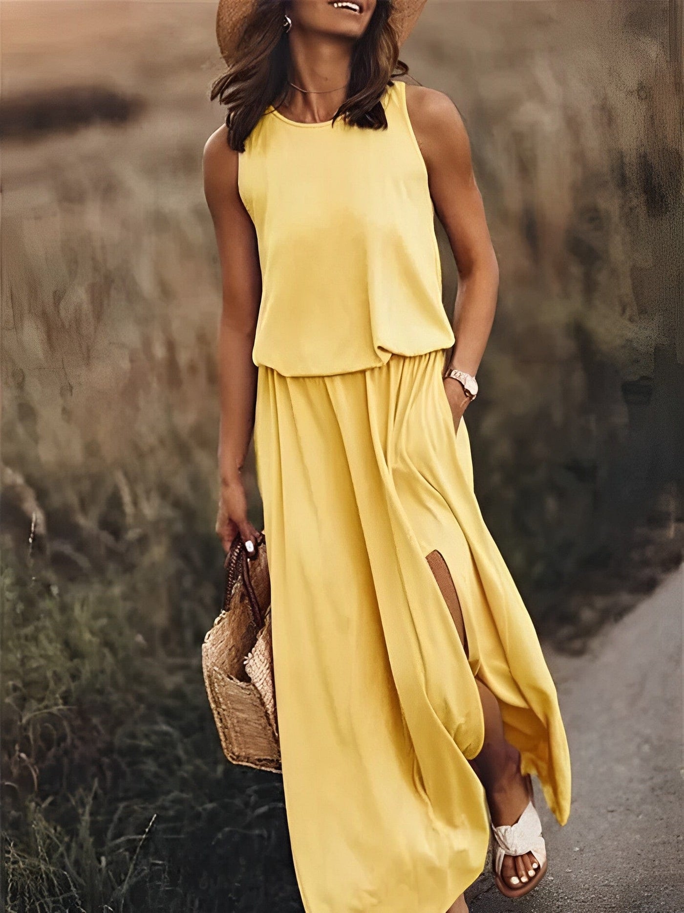 Lavine - Elegant Colourful Dress