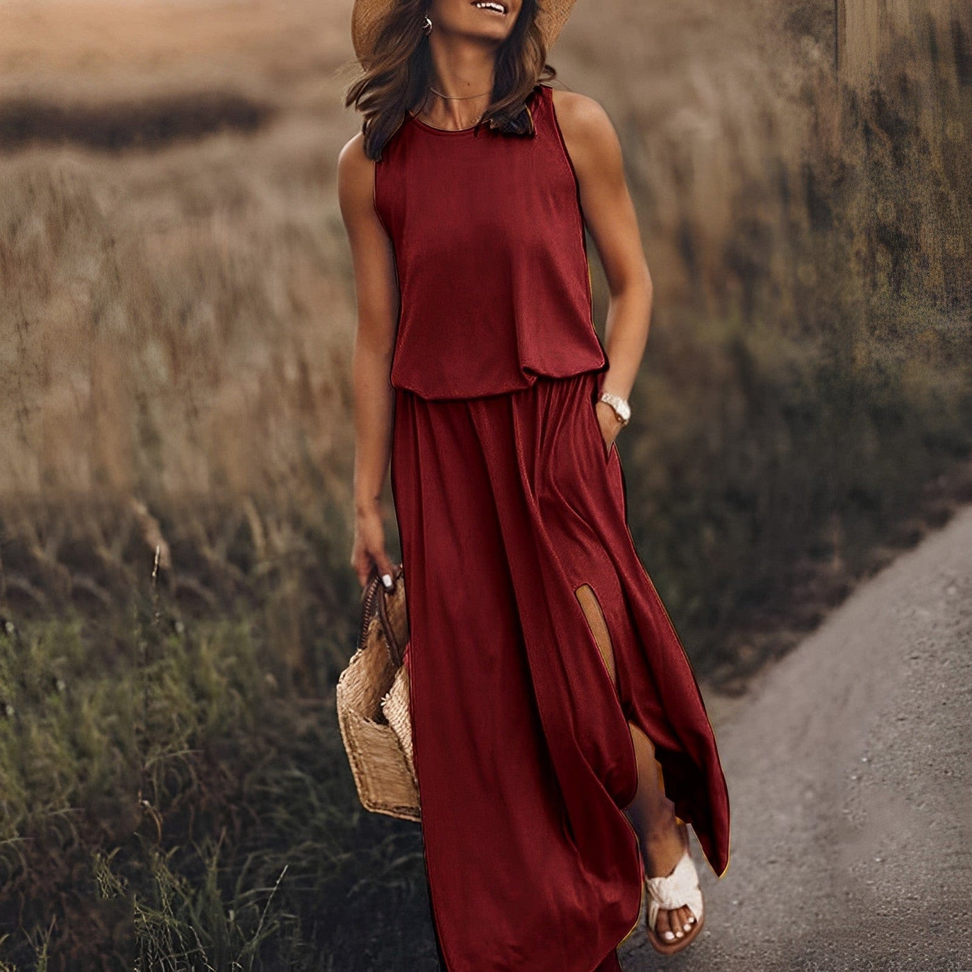 Lavine - Elegant Colourful Dress