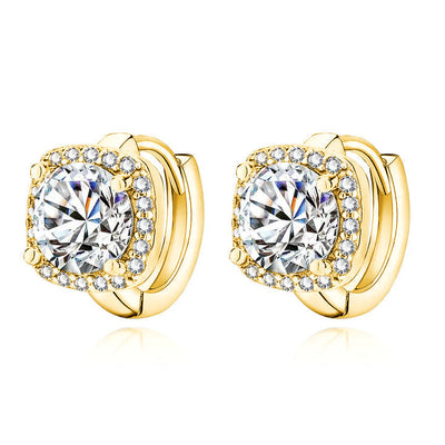Nadine square earrings | Gold 18k